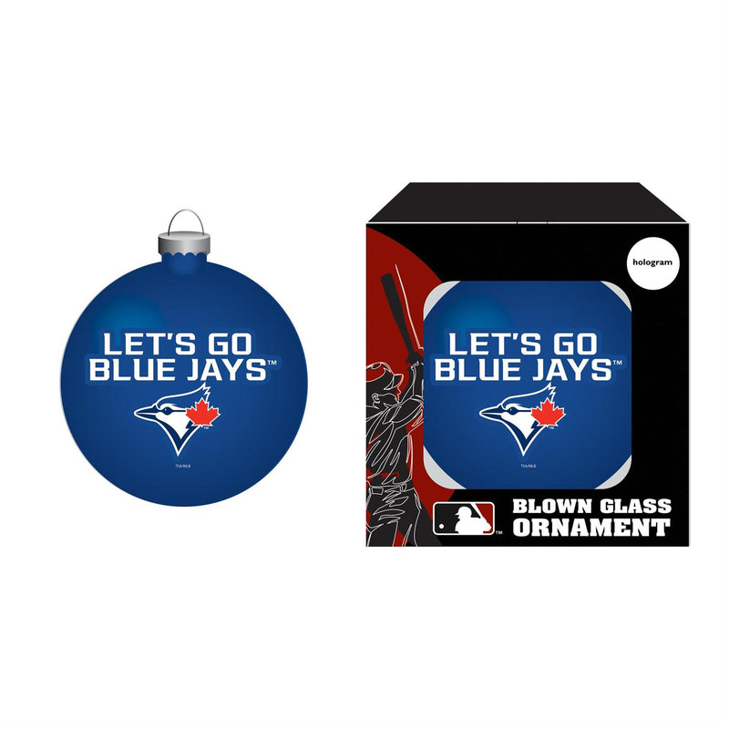 Toronto Blue Jays Blown Glass Ornament