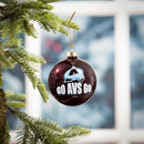 Colorado Avalanche Blown Glass Ornament