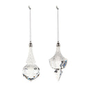 Acrylic Teardrop Ornament, 2 Asst