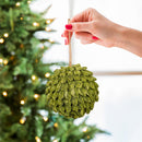 4" Paper Ruffled Ball Ornament
