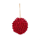 4" Paper Ruffled Ball Ornament