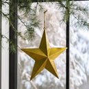 11.75" Plastic Metallic Star Ornament,3ot830