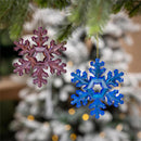 Season to Sparkle Ornament Snowflake Acrylic, Asst, 5"H
