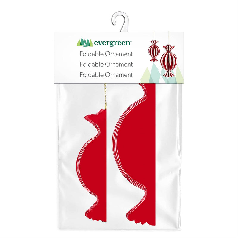 Baking Spirits Bright Ornament Peppermint Candy Foldable Paper Set