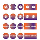 Holiday Ball Ornaments, Set of 12,  Clemson University