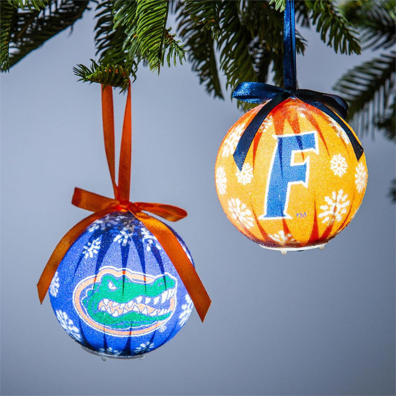 LED Boxed Ornament Set of 6, University of Florida