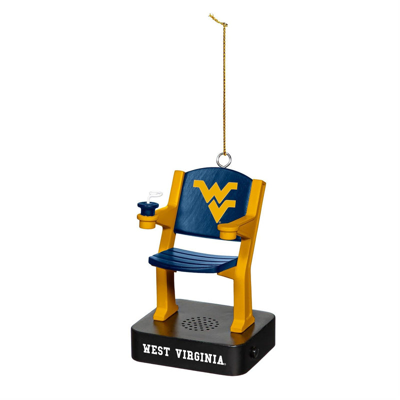 Stadium Seat Ornament, West Virginia University