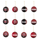 12pc Ornament Set, University of Wisconsin-Madison