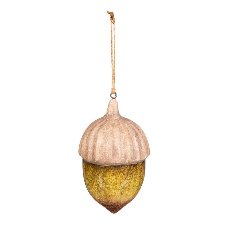 3.75" Ceramic Hanging Decor, Acorn,3otc051