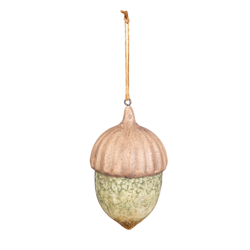 3.75" Ceramic Hanging Decor, Acorn,3otc051
