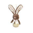 Bunny Blooms Hanging D√©cor Fabric Bunny, 9", Asst of 2, In Wood Tray