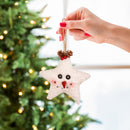 Fabric Snowman Shaped Ornament,3otf223