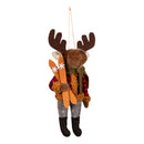 Fabric Animal Ornament, Bear/Moose,3otf245