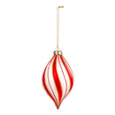 Glass Candy Striped Ornament