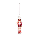 6" Glass Gingerbread Nutcracker Ornament,3otg435