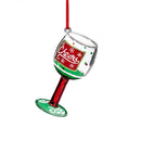 Christmas Vacation Ornament Wine Glass, Asst, 4"H