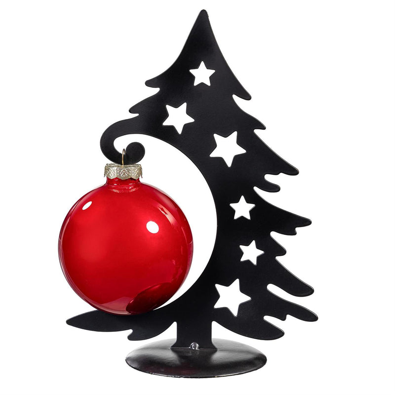 Joyful Traditions Ornament Metal Tree with Glass Ornament, 8.5"H