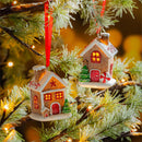 Baking Spirits Bright Ornament Resin Gingerbread House, 2.75"H, Asst of 2