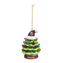 Minnesota Vikings 4" LED Ceramic Christmas Tree Ornament w/Team Santa Hat