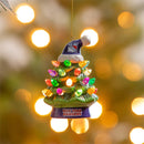 New York Rangers 4" LED Ceramic Christmas Tree Ornament w/Team Santa Hat