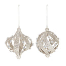 Finial Ornament with Gem Embellishment, 2 Asst