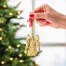 4" Metal Angel Ornament, 2 Asst., Silver/Gold