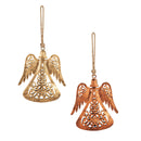 6" Metal Angel Ornament, 2 Asst.,3otm392