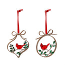 Metal Ornament with Cardinal