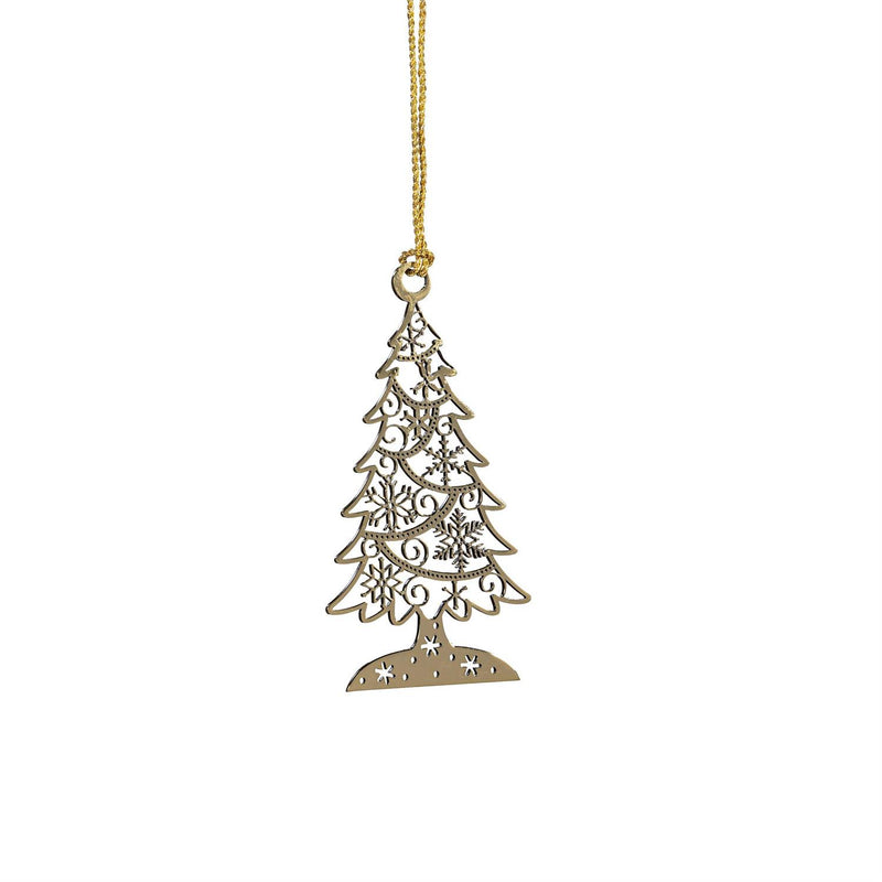 Shades of Green Ornament Tree Metal Set