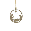 Nativity Ornament Nativity Round Metal Set