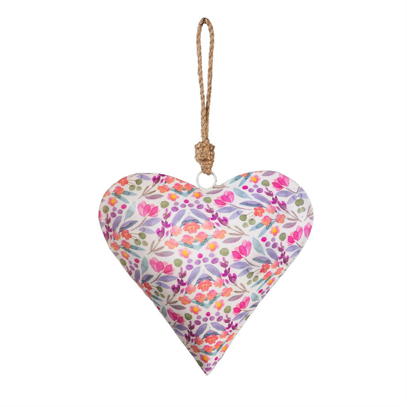 Petal Paradise Heart Shaped Metal Hanging D√©cor Set