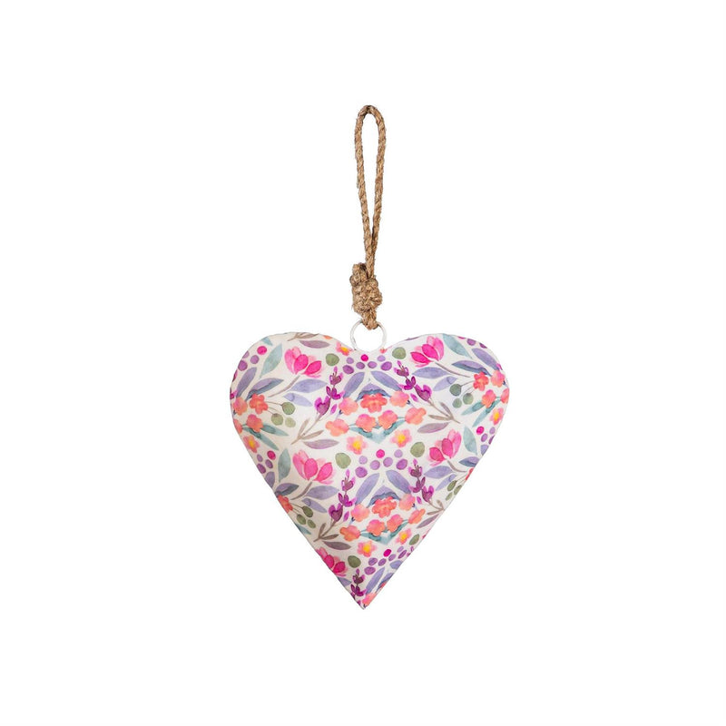 Petal Paradise Heart Shaped Metal Hanging D√©cor Set
