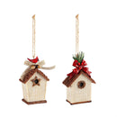 Resin Birdhouse Ornament, 2 Asst