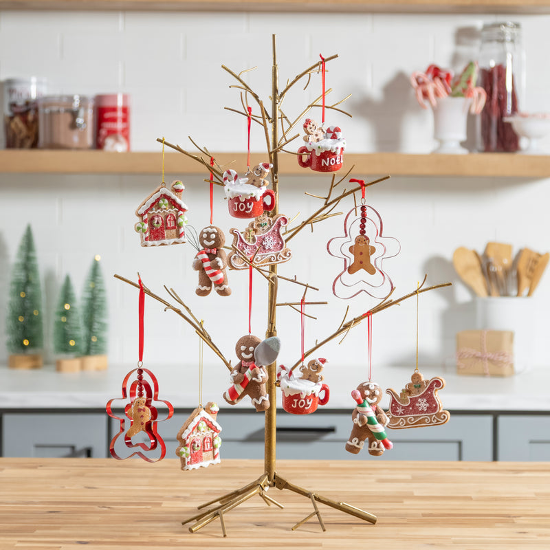 2.5" Resin Mug with Gingerbread Ornament