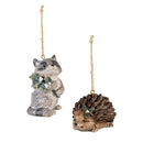 Woodland Storybook Ornament Animal Resin, Asst, 3.5"H