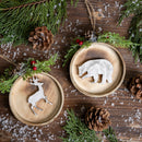 5.25" Wood Animal Silhouette Ornament,3otw421