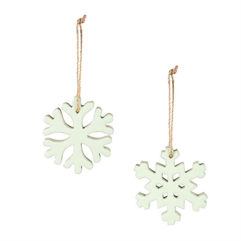 4" Wood Snowflake Ornament