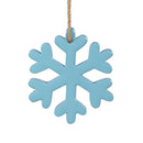 Season to Sparkle Ornament Snowflake Enamel Wood, Asst, 4"H