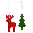 Woodland Storybook Ornament Christmas Icon Wood in Glass Jar, Asst, 3.5"H