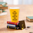 16oz Pint Glass with Coaster, Tassel Hassle