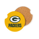 Green Bay Packers Car Coaster Set, 2pc