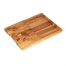 13" Wood Serving Set with Slate Board and Utensils
