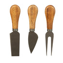 13" Wood Serving Set with Slate Board and Utensils