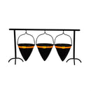 Witch Hat Ceramic Dish with Metal Holder Set, 19"L