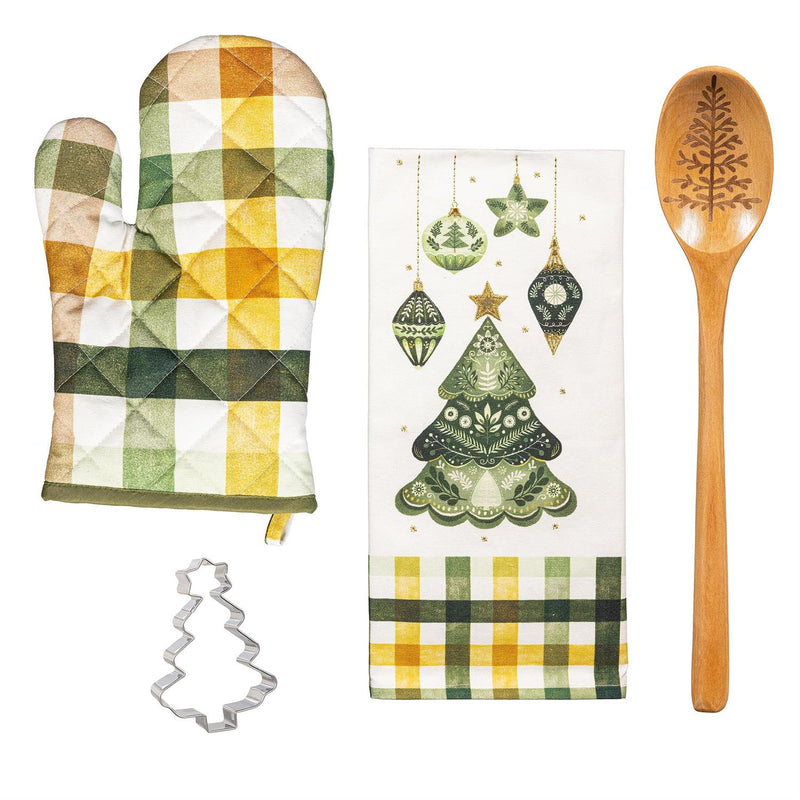 Shades of Green Kitchen Gift Set Baking Set