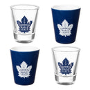 Toronto Maple Leafs 4-Piece Ceramic and Glass 2oz. Cup Set