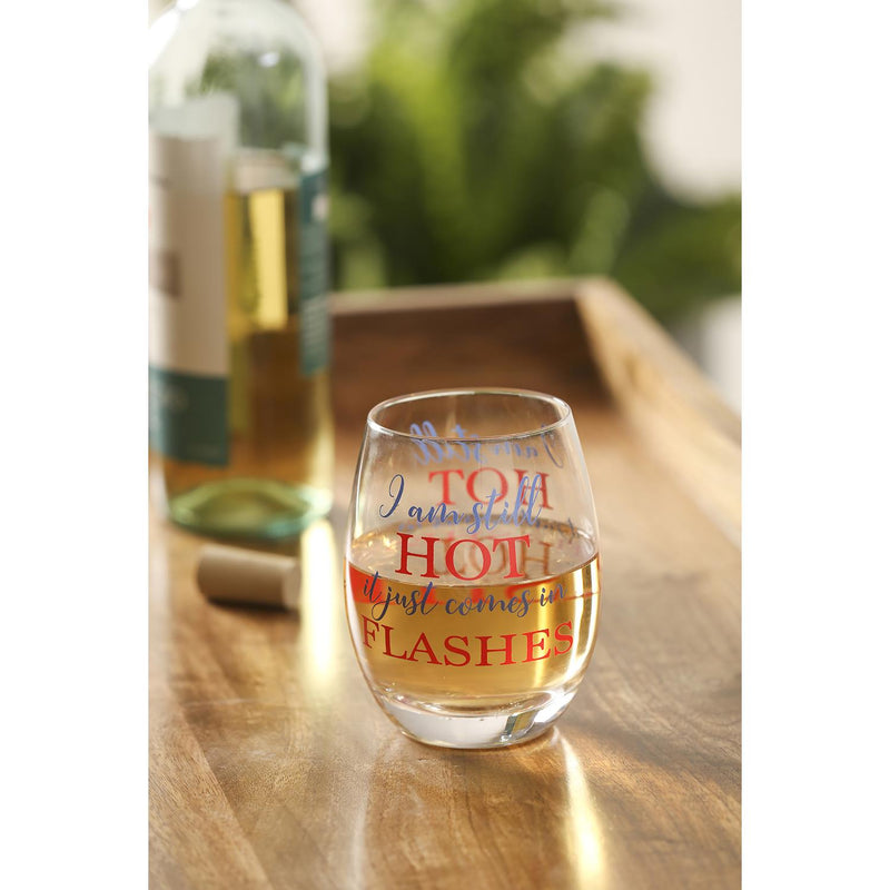 Stemless Wine Glass w/ Box, I Am Still Hot