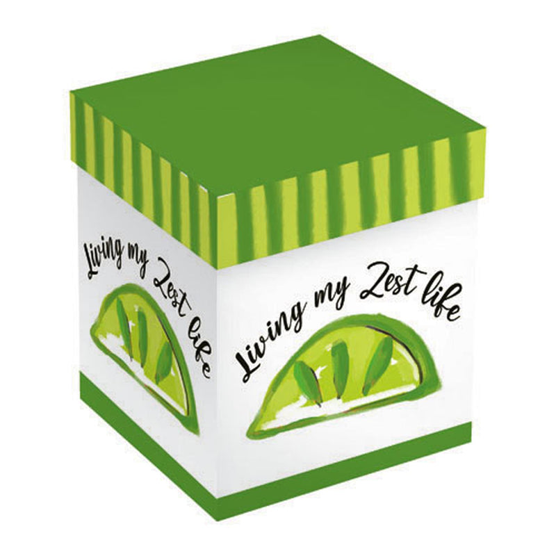 17 OZ Stemless Glass w/Box, Living my Zest Life