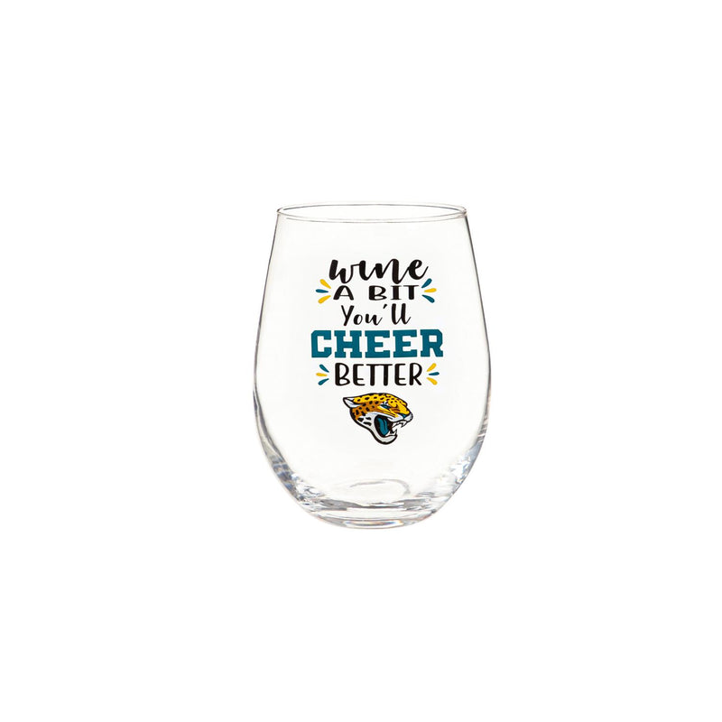 Jacksonville Jaguars, 17oz Boxed Stemless Wine