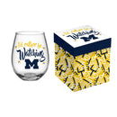 University Of Michigan, 17oz Boxed Stemless Wine,3sl920